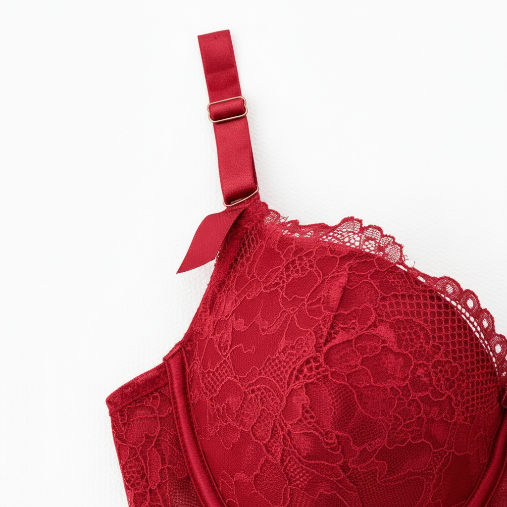 Sütyen fiyonk ve dantel detayı