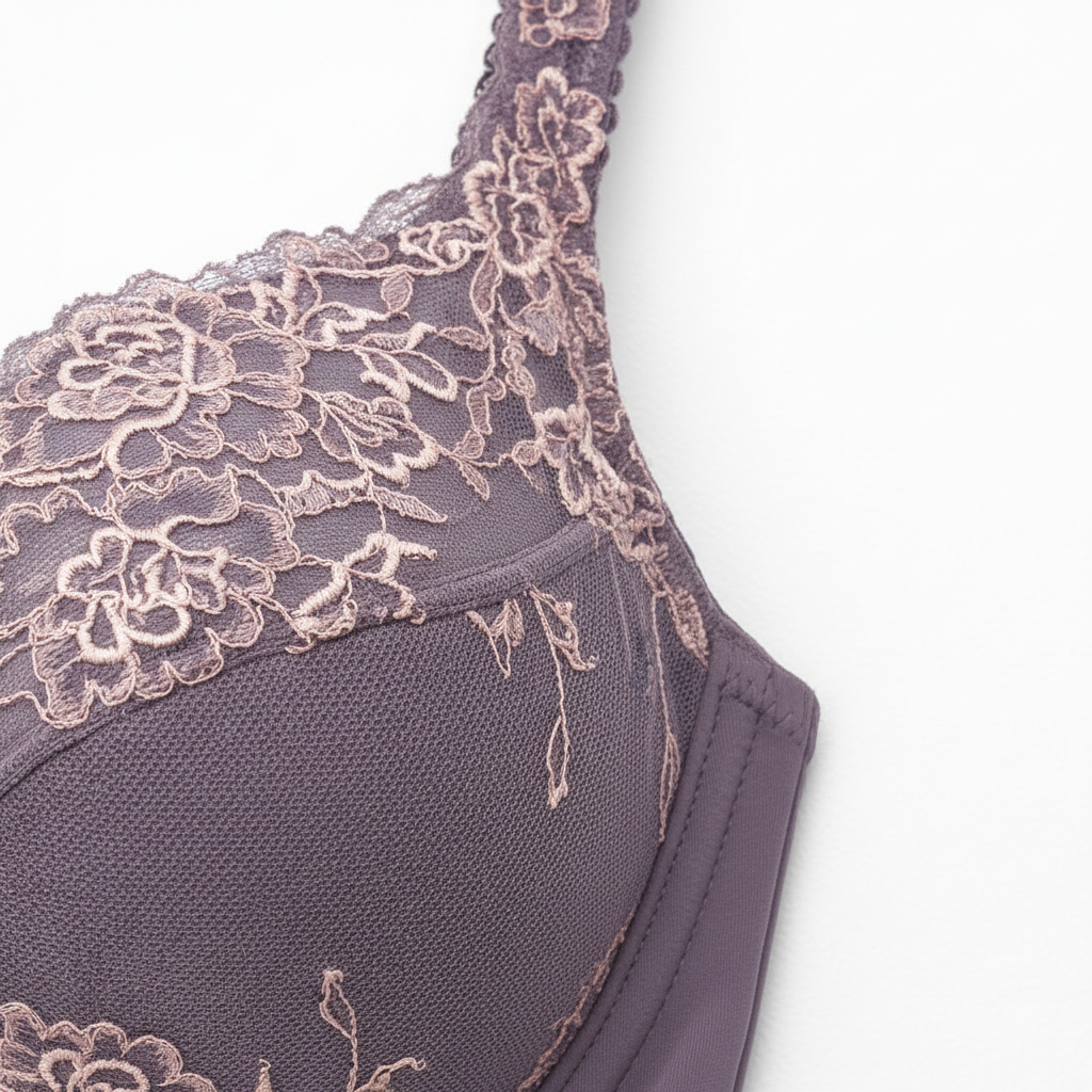 Büyük beden dantelli sütyen ve külot takımı. Destekli, konforlu ve şık tasarım. Askı detayı.