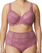 ALLA Dantelli Toparlayıcı Sütyen & Yüksek Bel Külot Takımı – Leylak