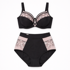 Siyah pudra büyük beden takım.