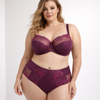 Zarif dantel detayları, güçlü toparlayıcı yapısı ve konforlu kalıbıyla büyük beden kadınlar için tasarlanmış lüks iç çamaşırı takımı. Gün boyu destek, geceleri şıklık.