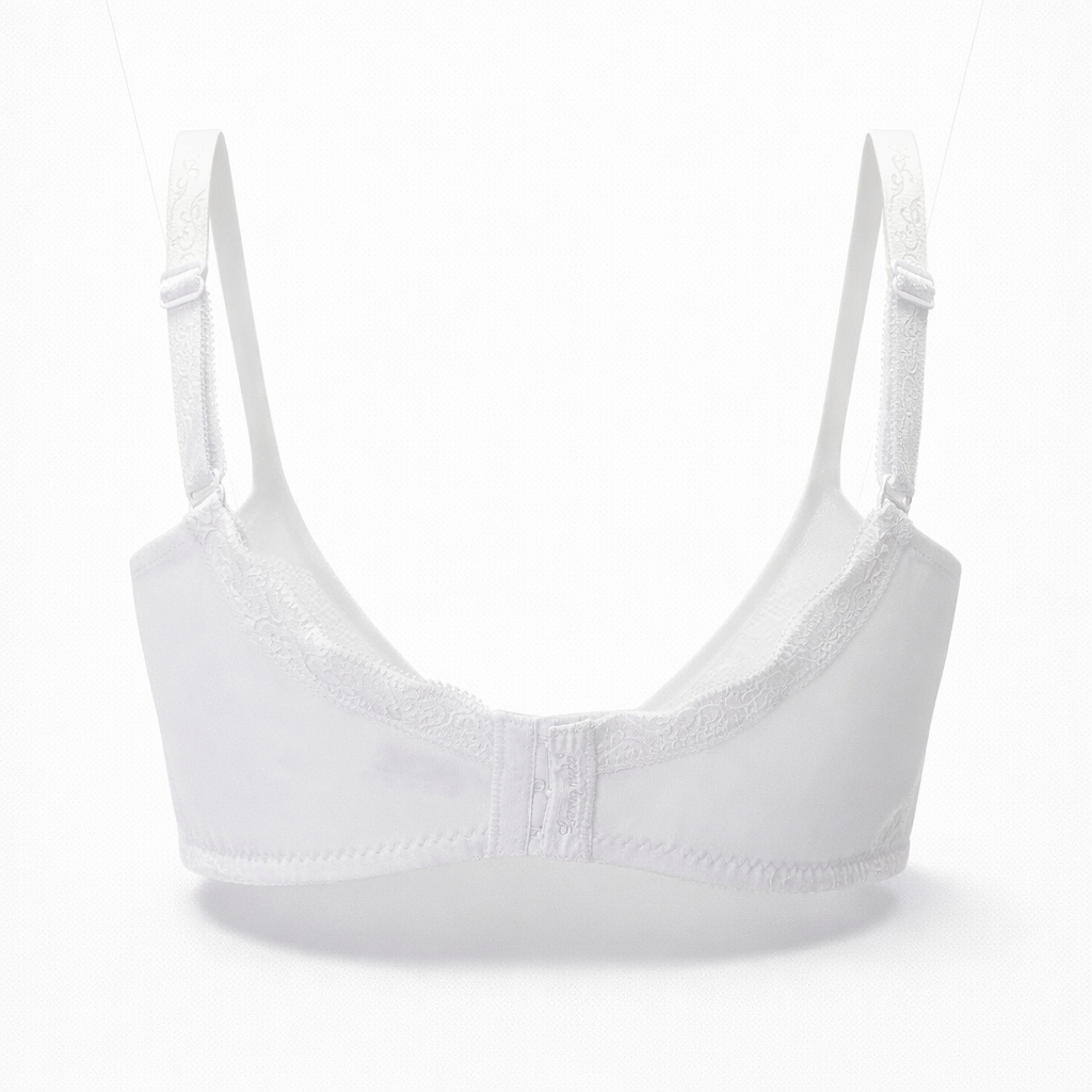Ekru dantel destekli sütyen. Gelin ve özel gün kombinleri için ideal premium tasarım.