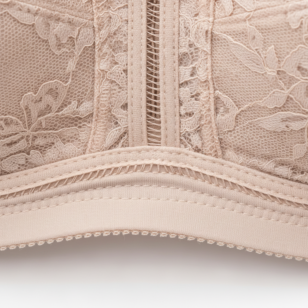 Fransız dantelli büyük beden sütyen; kolay kullanım, güçlü toparlama ve gün boyu konfor sunar. Dikiş detayı.