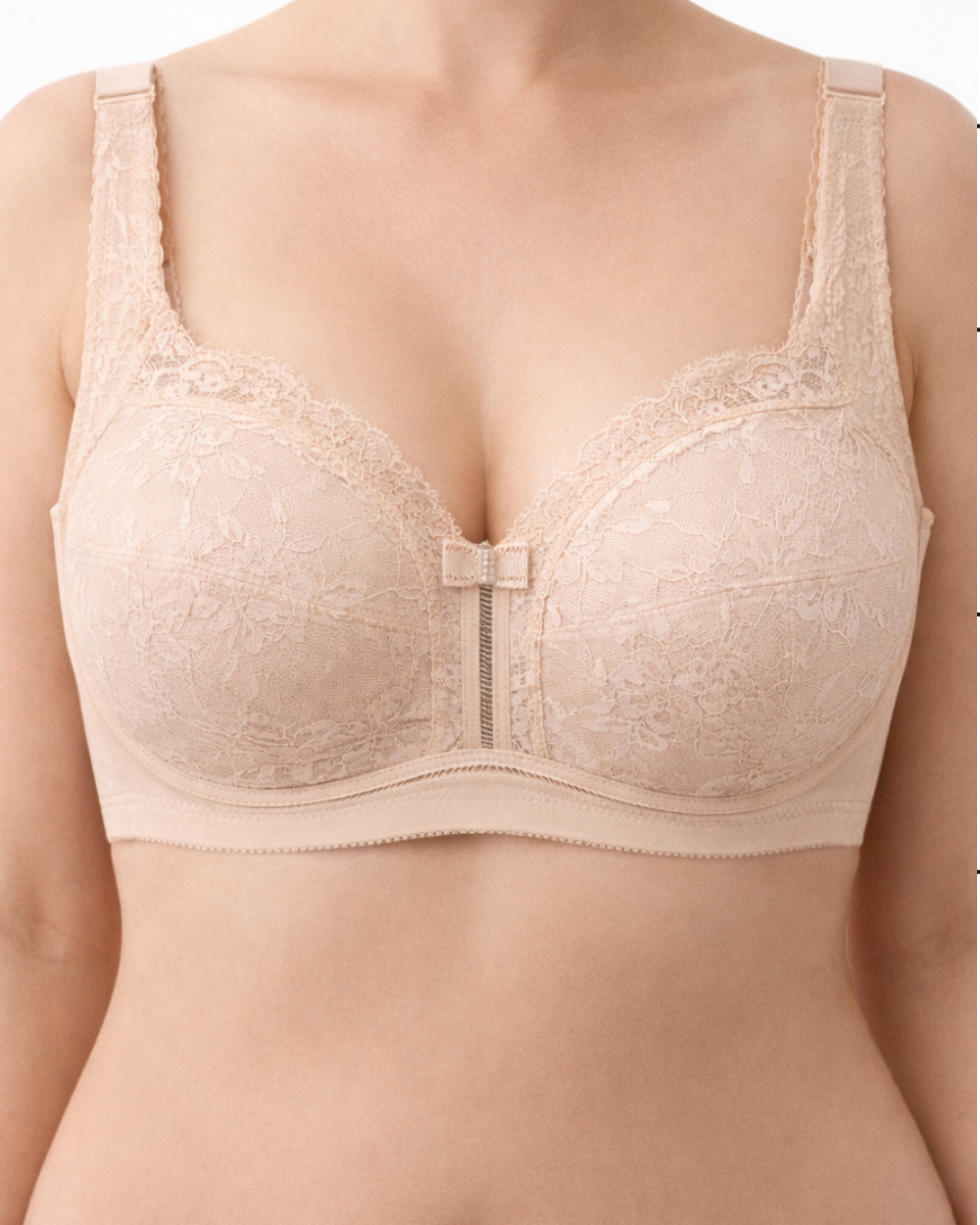 Fransız dantelli büyük beden sütyen; kolay kullanım, güçlü toparlama ve gün boyu konfor sunar