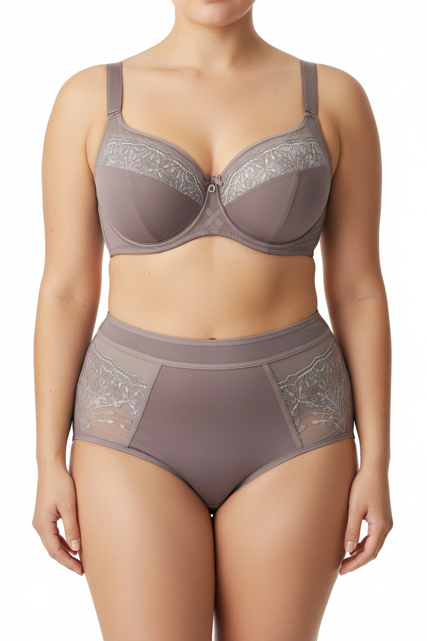 Destekli ve balenli sütyen, göğüsleri ideal şekilde toparlayarak doğal ve dengeli bir görünüm sağlar.