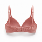 Pudra -  Gül Kurusu Dantel Destekli Sütyen – Doğal Toparlayıcı & Günlük Konfor