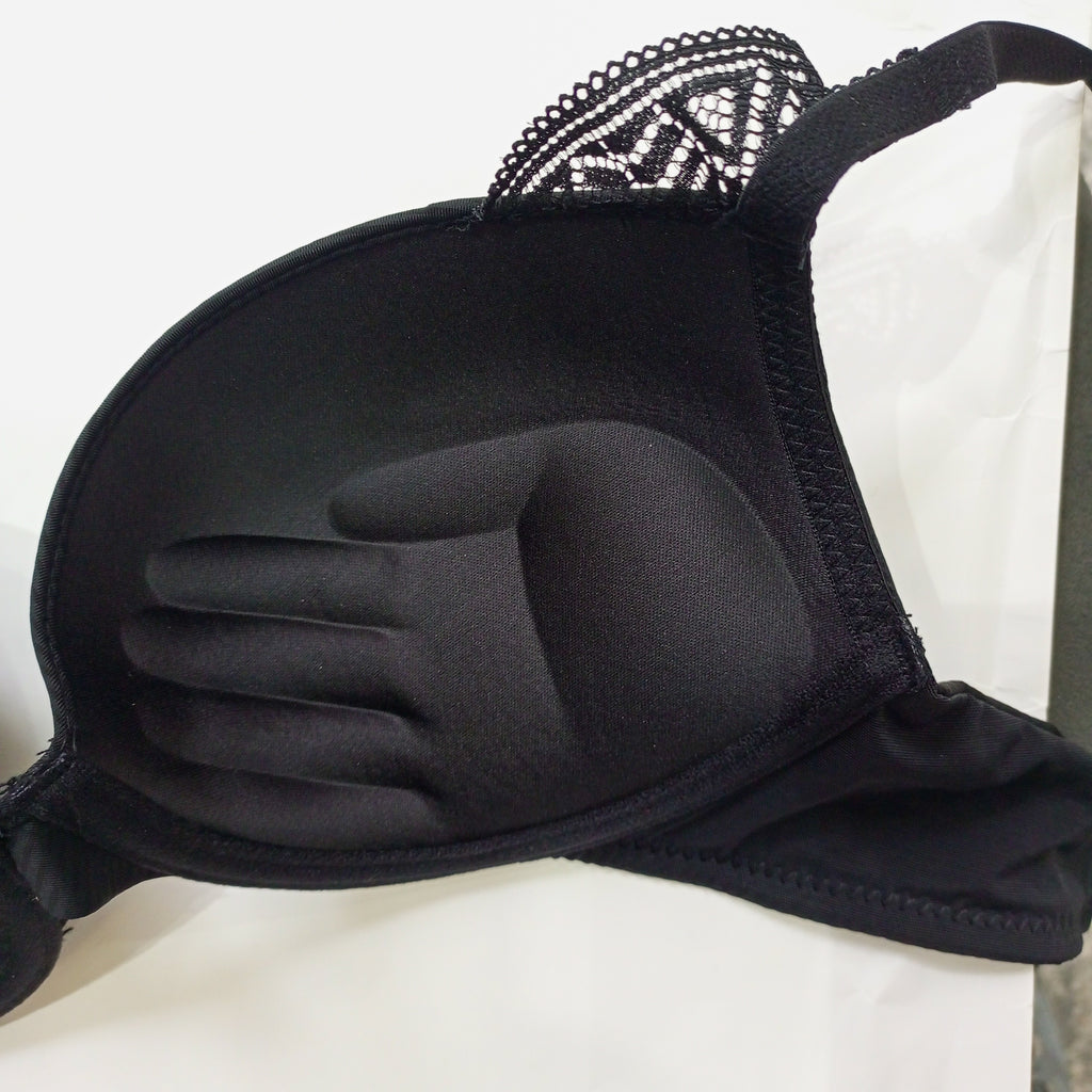 alla siyah sütyen push-up