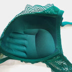 Zümrüt Dantel Destekli Sütyen & Külot Takımı – Push up Lüks Seri